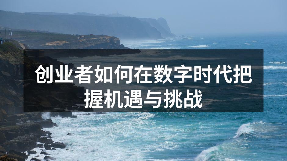 创业者如何在数字时代把握机遇与挑战